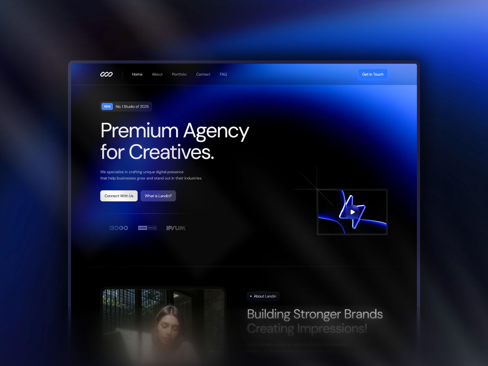 Landin — Premium Agency and Portfolio Landing Page Template screenshot 4