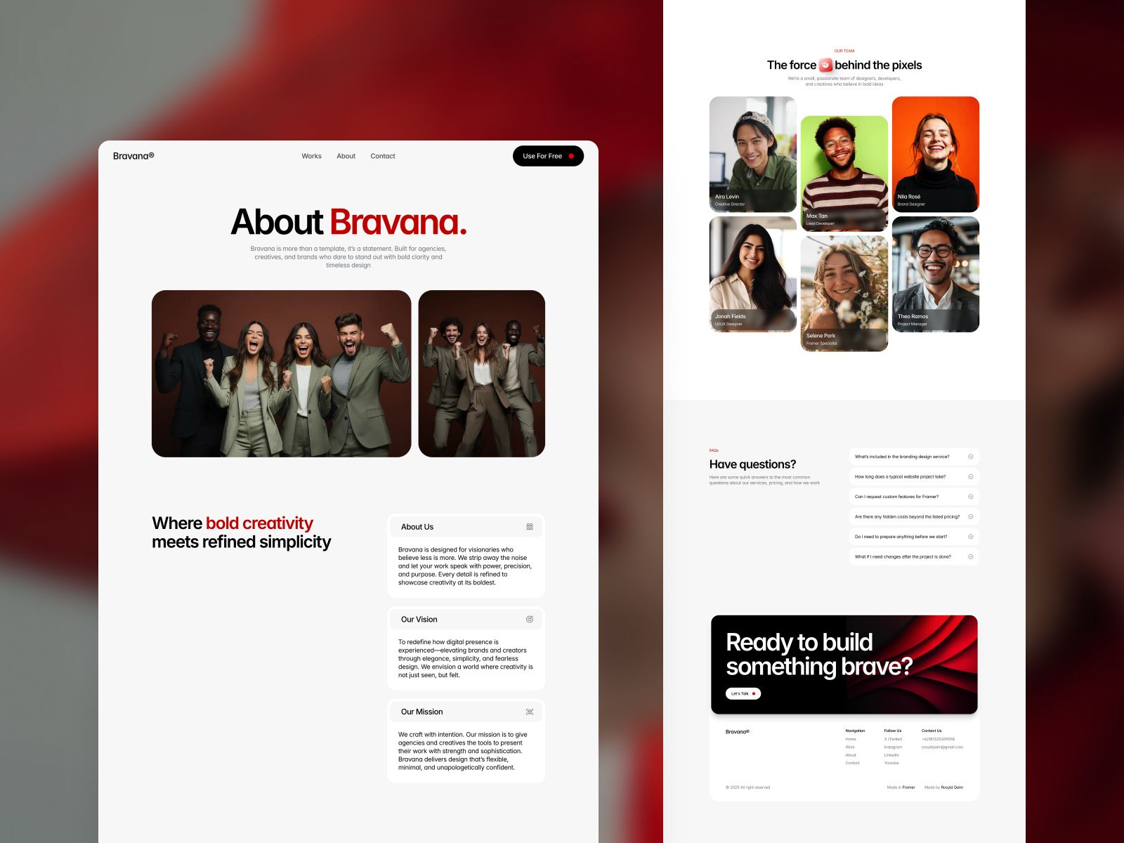 Bravana — Minimalist Digital Agency Website Template screenshot 4