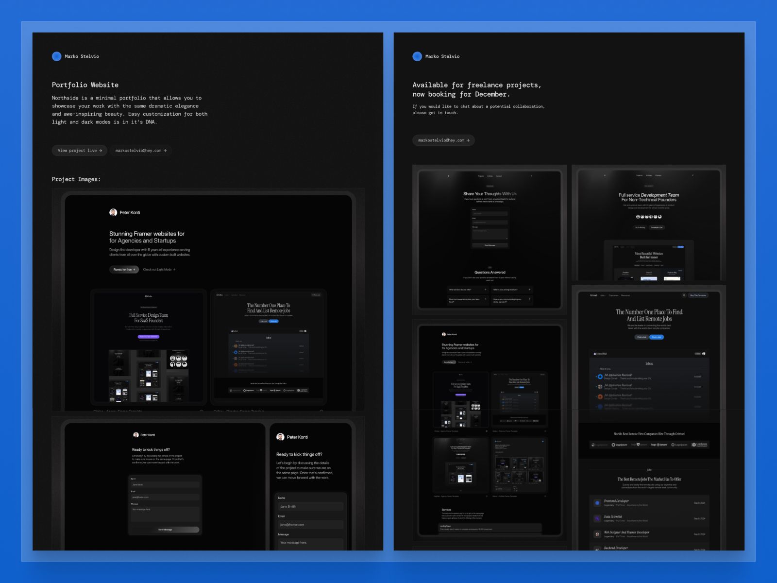 Stelvio — Minimal Portfolio Website Template screenshot 4