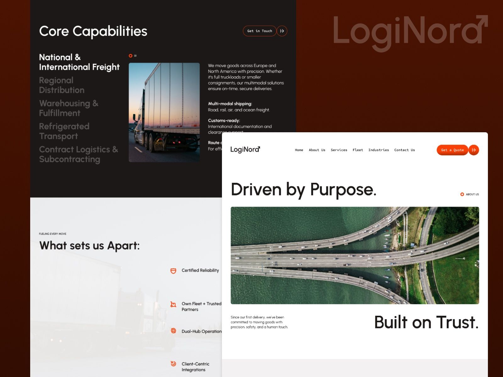 LogiNord — Transport & Logistics Website Template screenshot 3