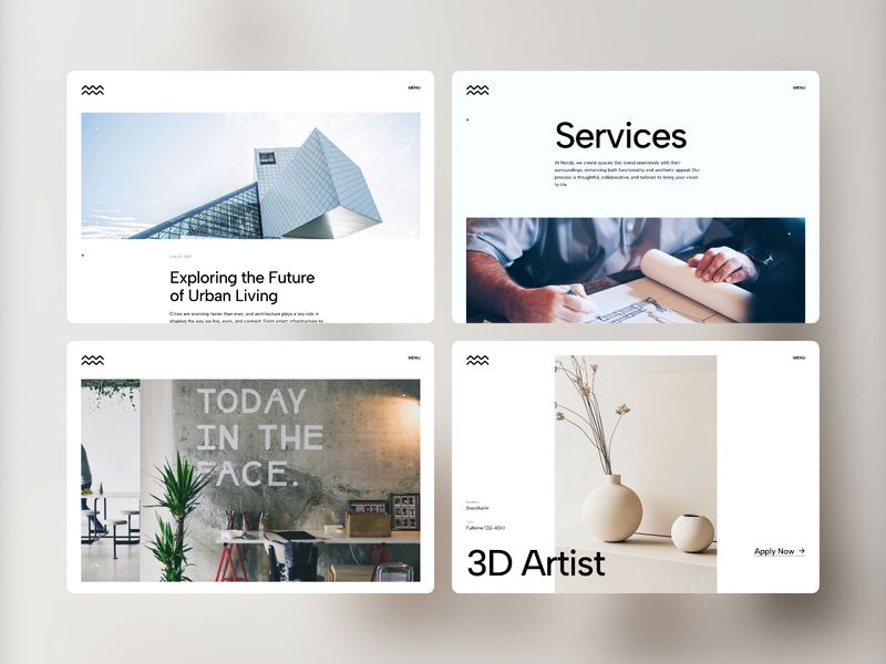 Nord-Å — Mimarlık Ofisi Web Sitesi Şablonu - Hover