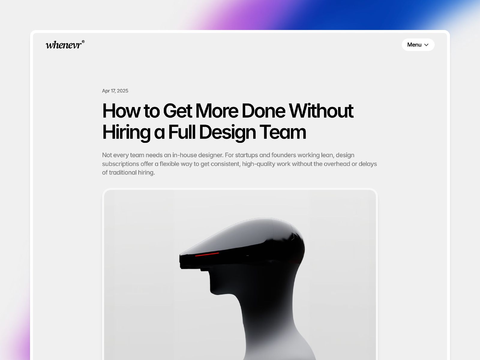 Whenevr — Creative Website Template screenshot 4