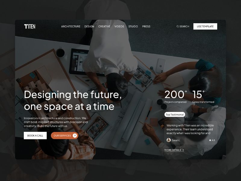 Titen — İnşaat ve Mimarlık Web Sitesi Şablonu