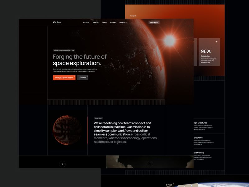 Skyon — Astronomi Web Sitesi Şablonu - Hover