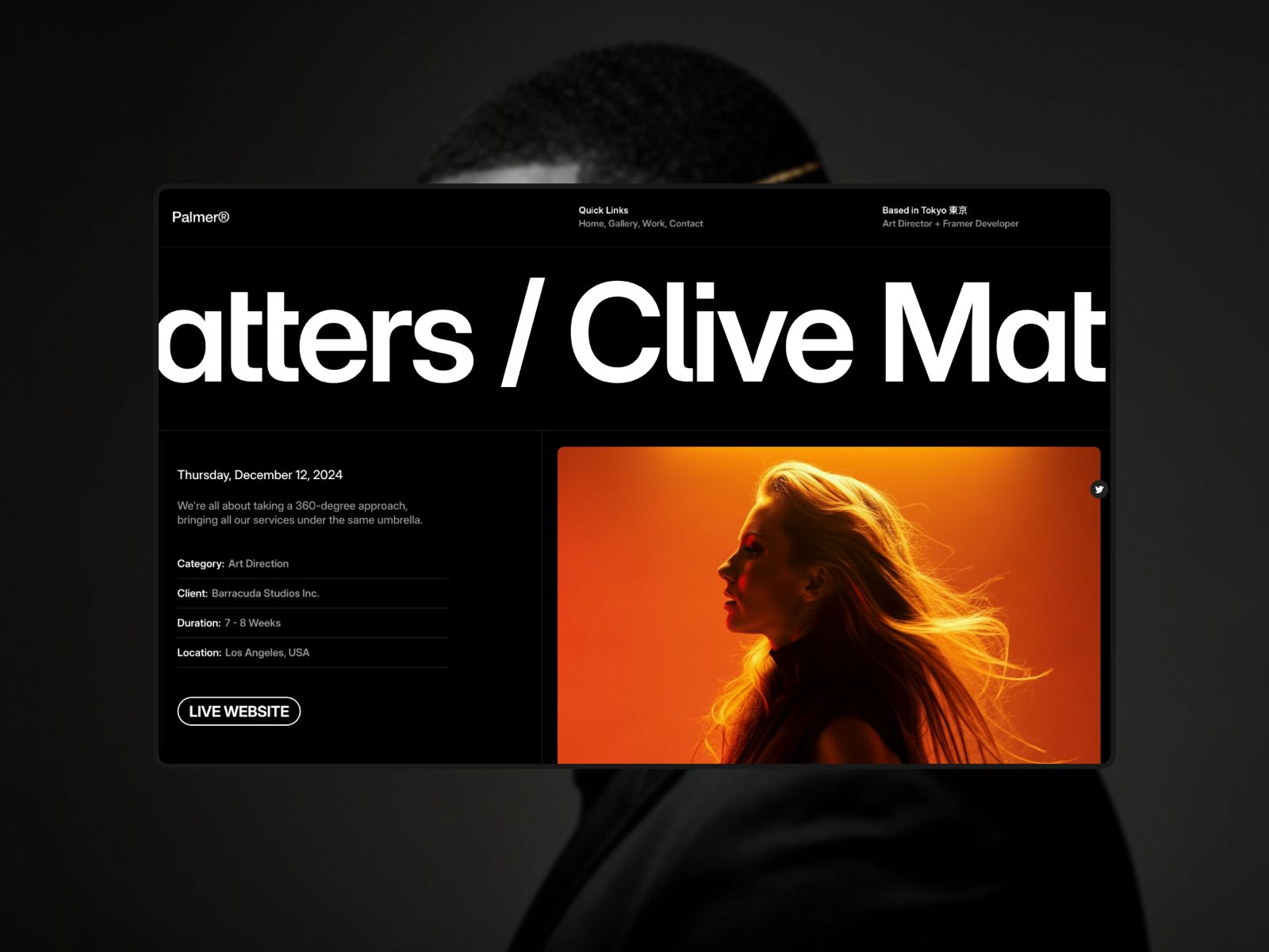 Palmer — Minimal Portfolio Website Template screenshot 3