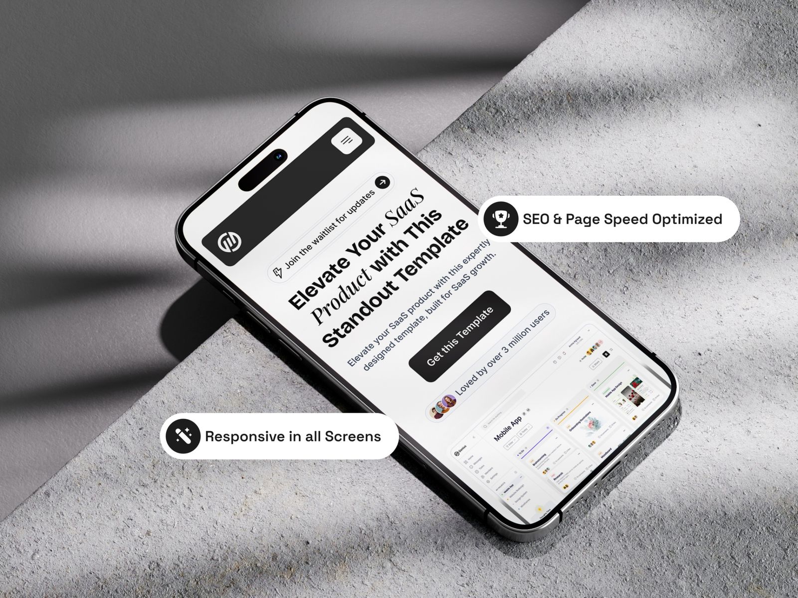 Genius — Minimal SaaS Landing Page Template screenshot 3