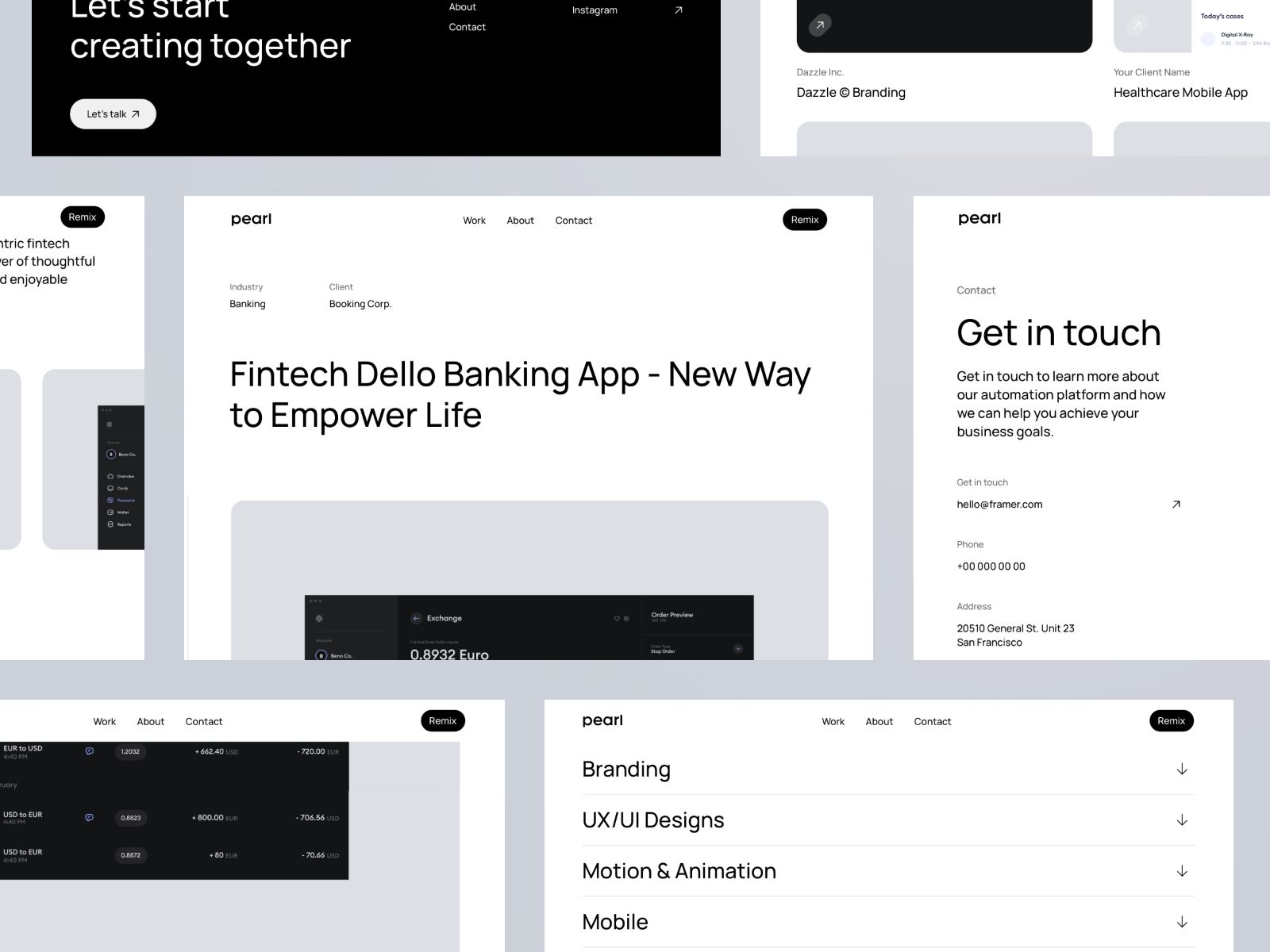 Pearl — Creative Portfolio Website Template screenshot 4