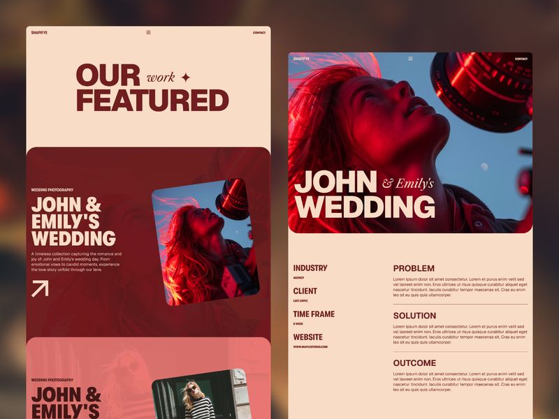 Snapifye — Fotoğraf Ajansı Web Sitesi Şablonu - Hover