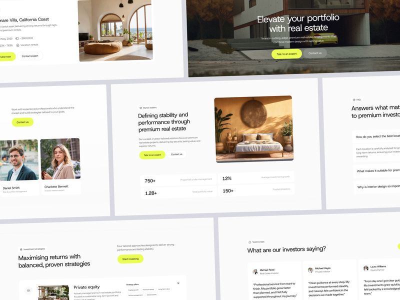 Profit — Yatırım Platformu Web Sitesi Şablonu - Hover