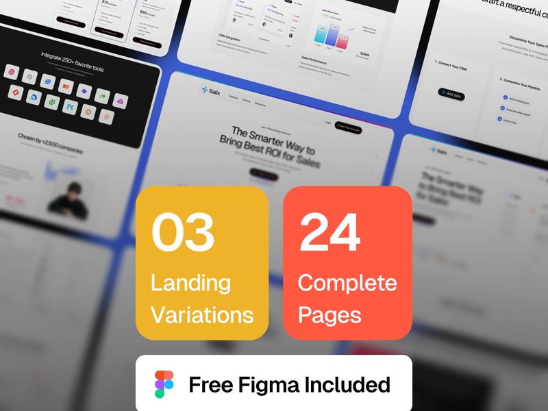 Saalix — SaaS ve Startup Web Sitesi Şablonu - Hover
