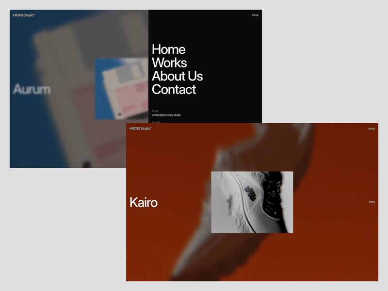 HRZNS — Yaratıcı Web Sitesi Şablonu - Hover