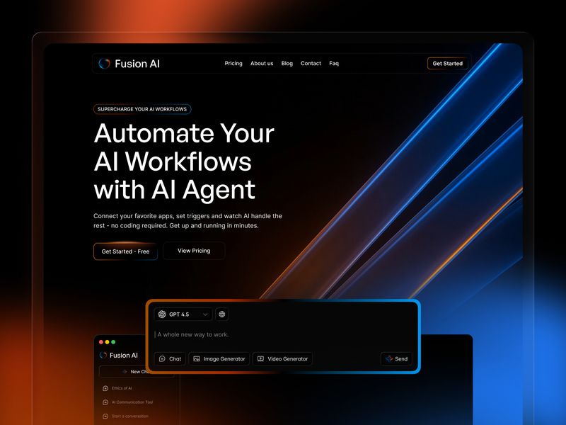 Fusion AI — İşletme Web Sitesi Şablonu