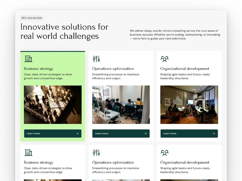 Lamoon — Danışmanlık Firması Web Sitesi Şablonu - Hover