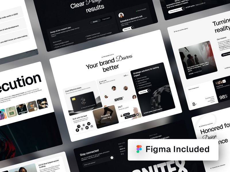 Ignitex — Ajans Web Sitesi Şablonu - Hover