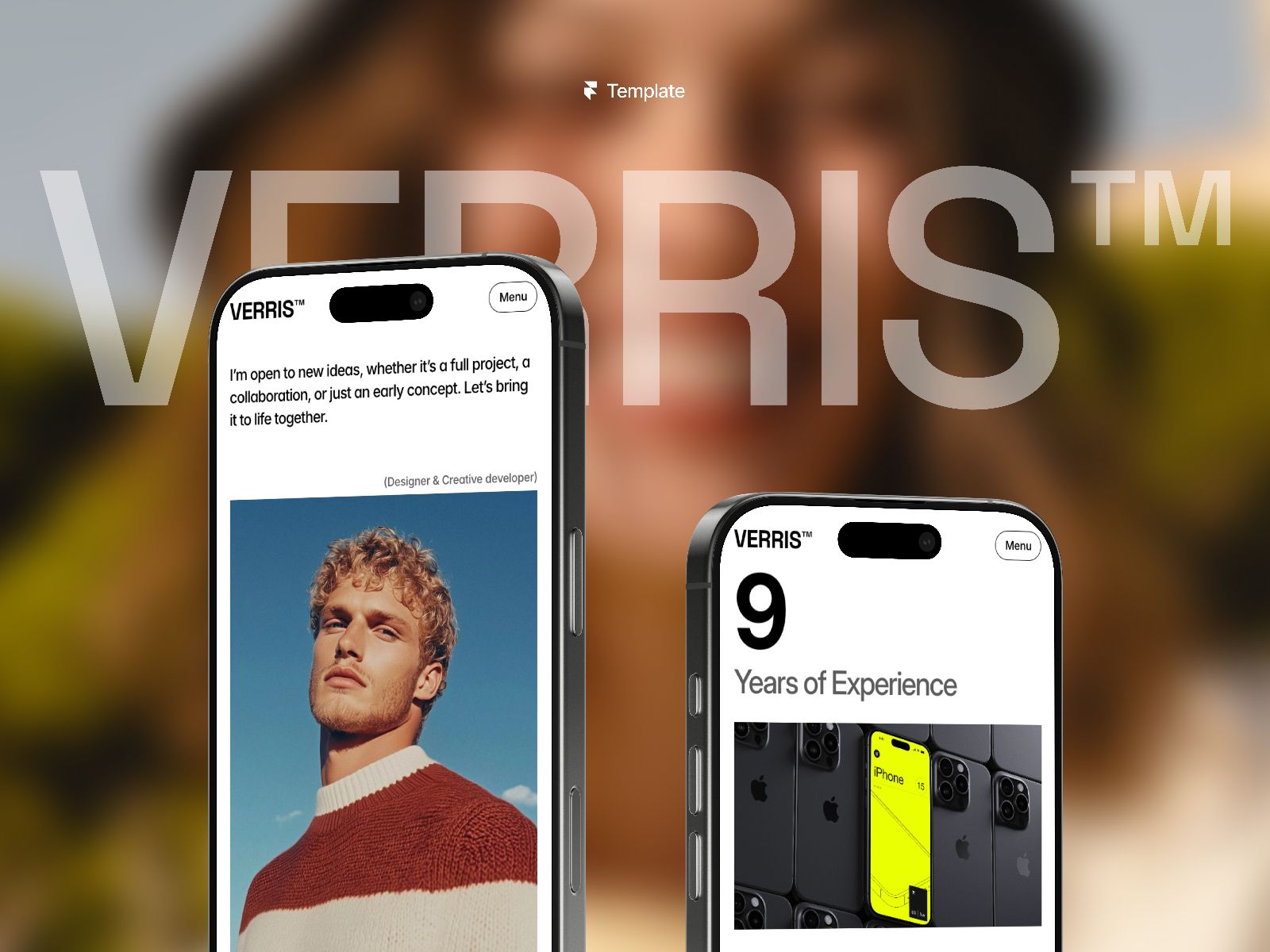 Verris — Minimalist Portfolio Website Template screenshot 4