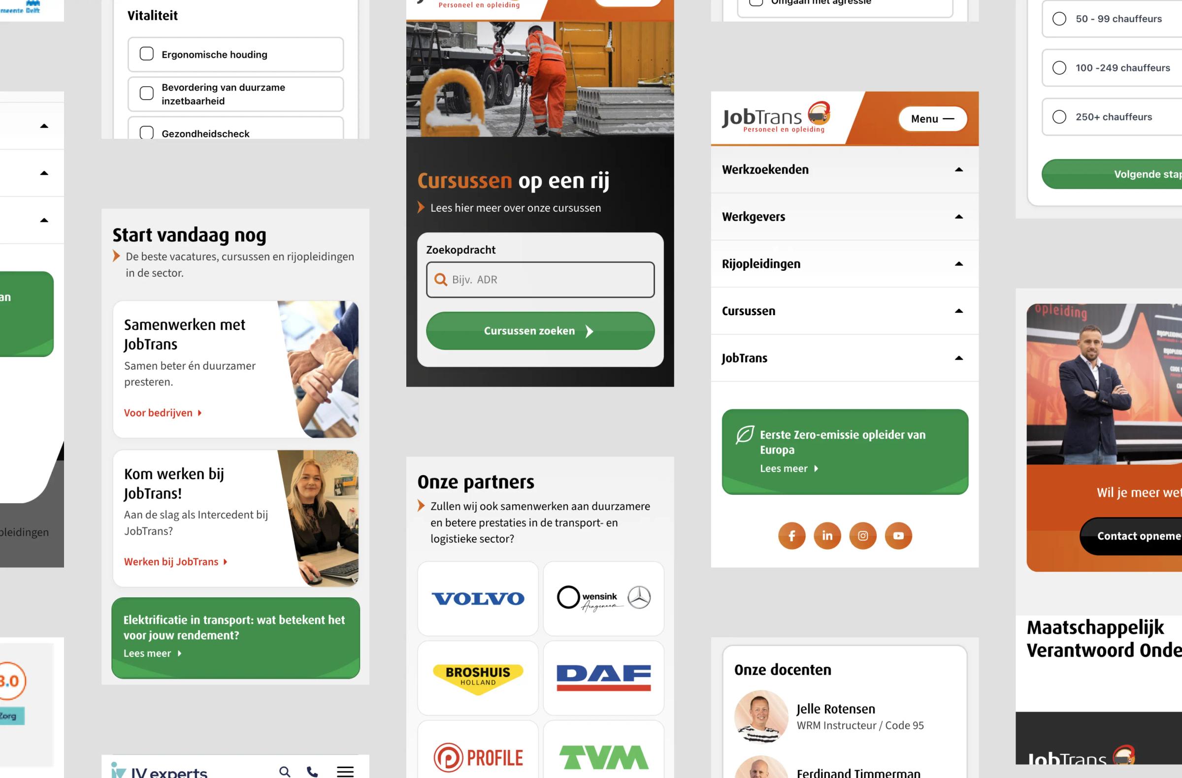 Jobtrans design, screen 2
