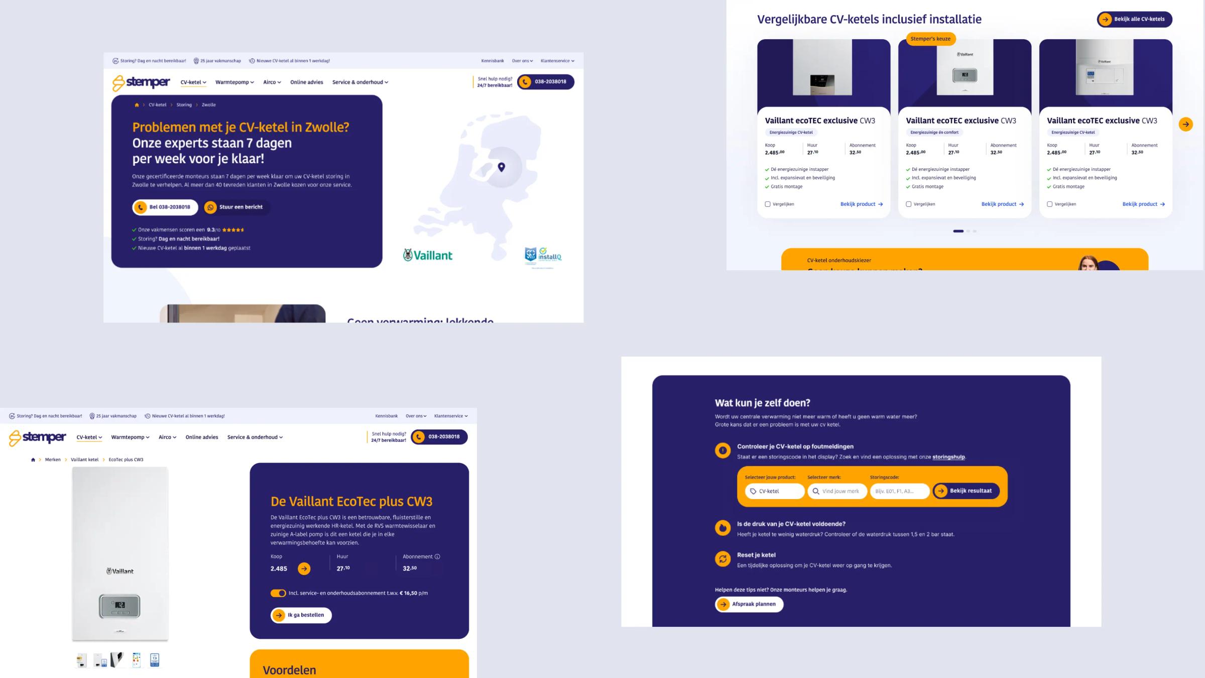 Stemper design, screen 1