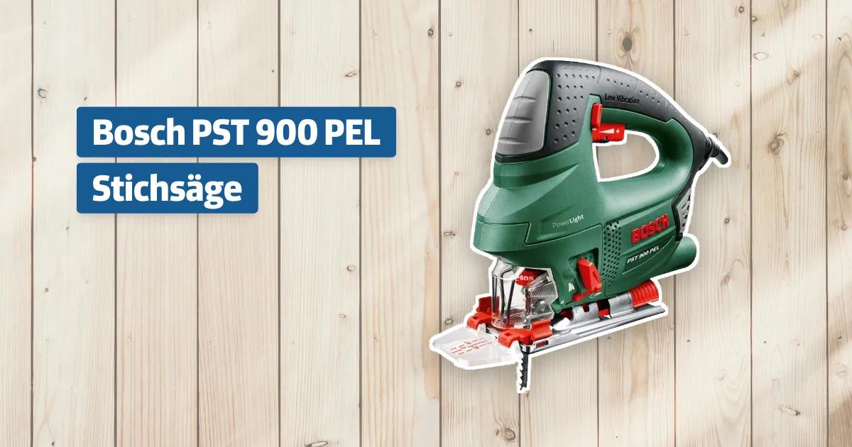 Bosch Stichsäge PST 900 PEL + 3-teiliges Sägeblatt-Set - 500-3100 U/min Im Koffer
