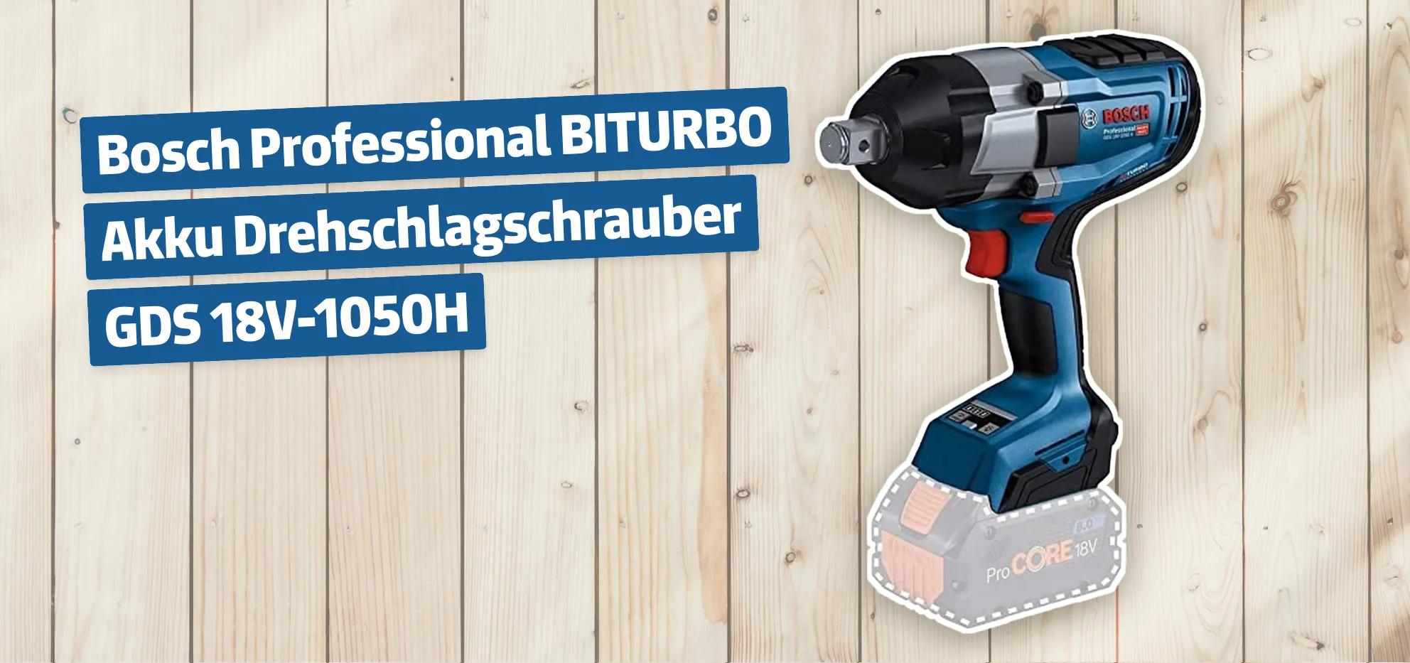 Bosch Professional BITURBO Akku Drehschlagschrauber GDS 18V 1050H