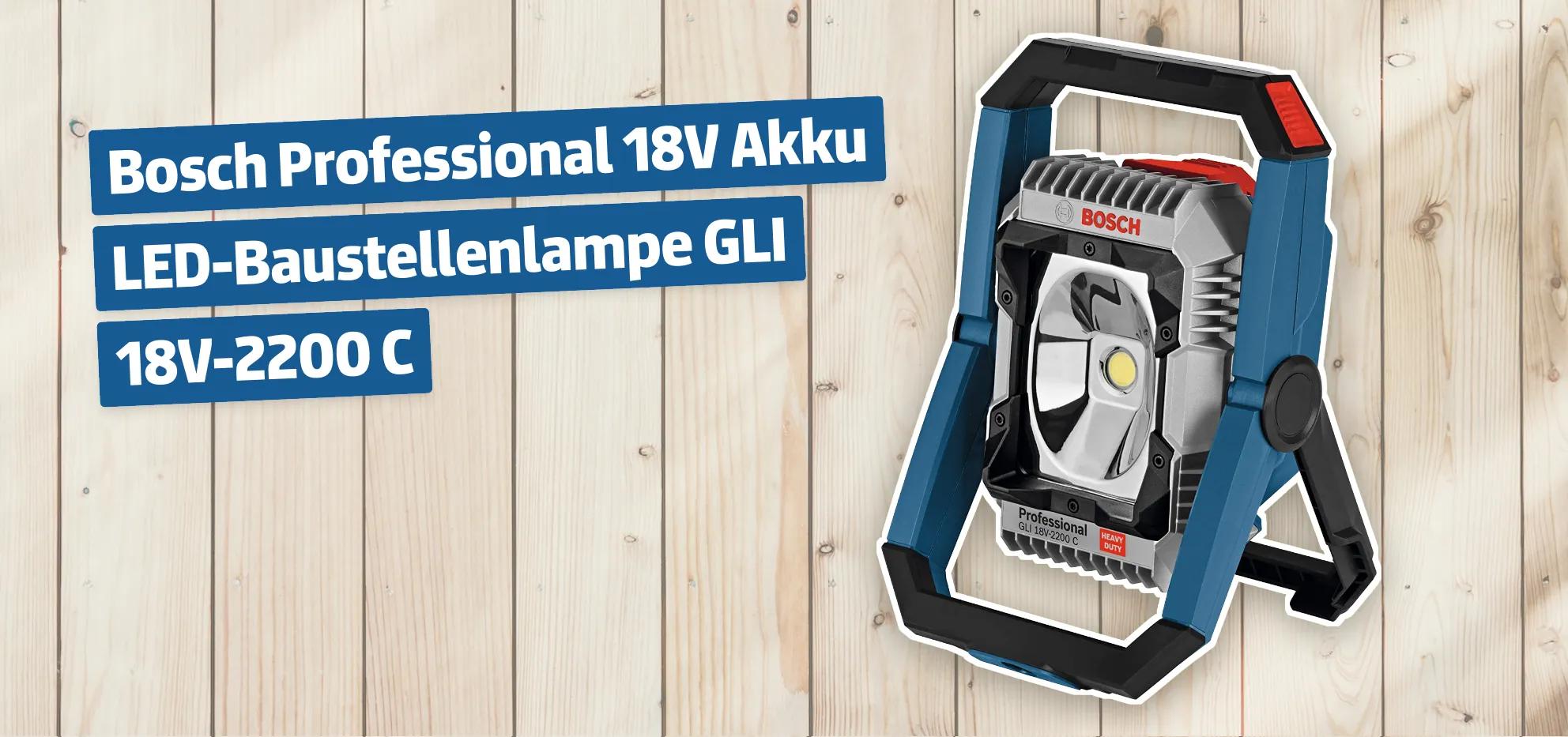 Bosch Professional V Akku Led Baustellenlampe Gli V C