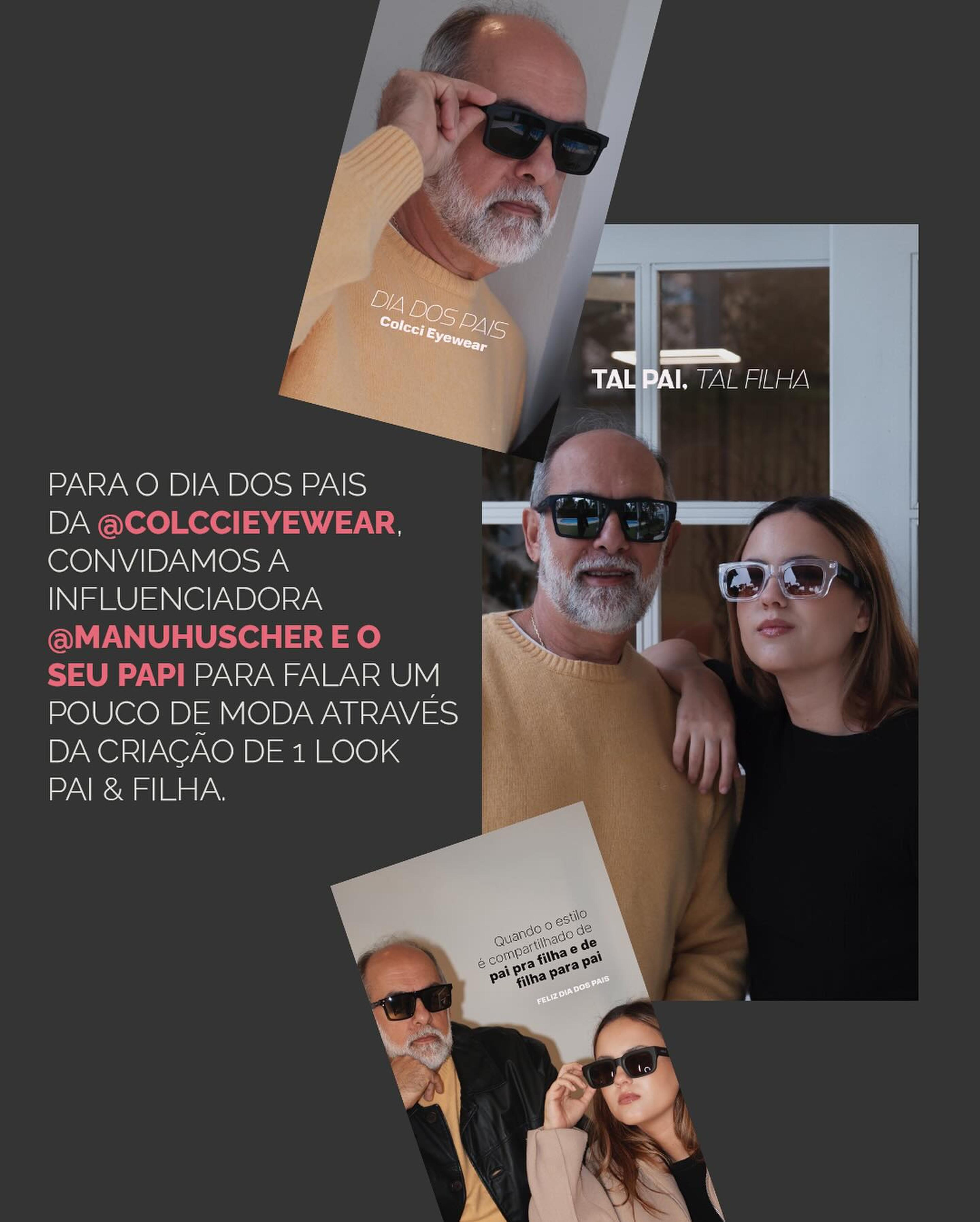 Colcci Eyewear | campanha de Dia dos Pais com influencer
