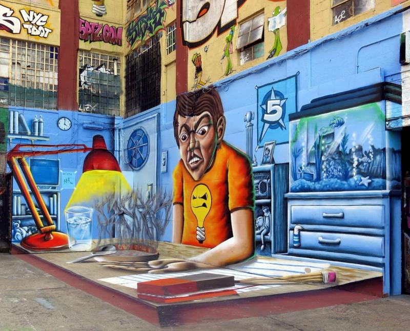 塗鴉無罪,創意自由 5 pointz 建築走入記憶中。