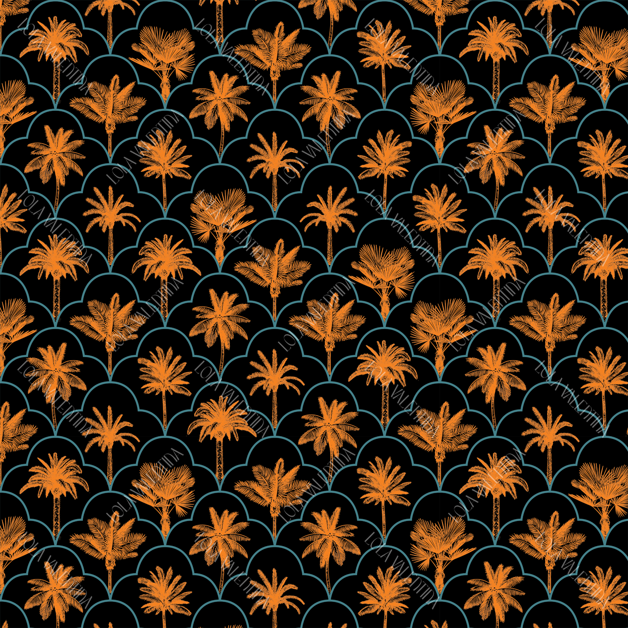 Teal Orange Biscayne
