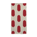 Red Abstract Oval - Napkins