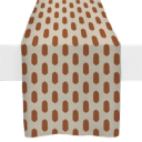 Burnt Orange Abstract Oval - Runners