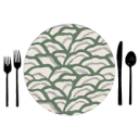 Malachite Nami - Placemat Chargers