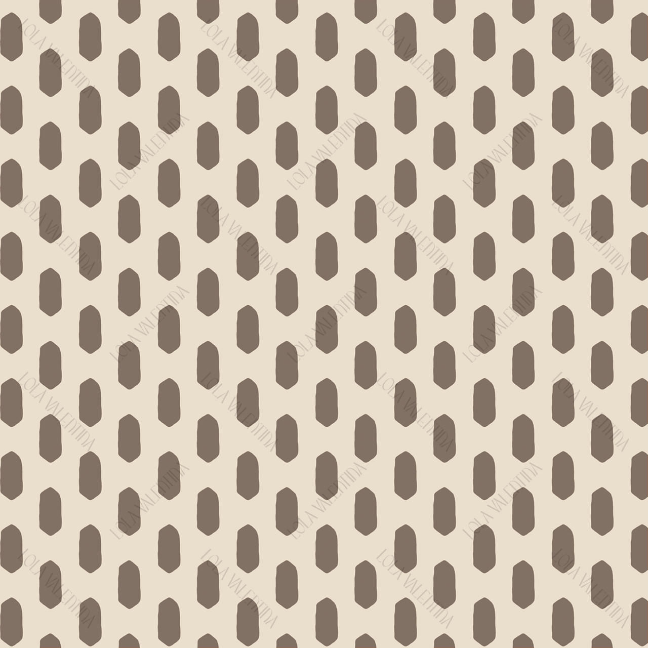 Iced Coffee Abstract Oval