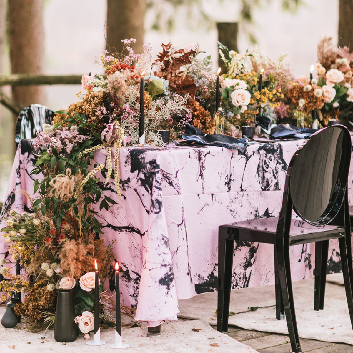 Rectangular tablecloth measurement diagram