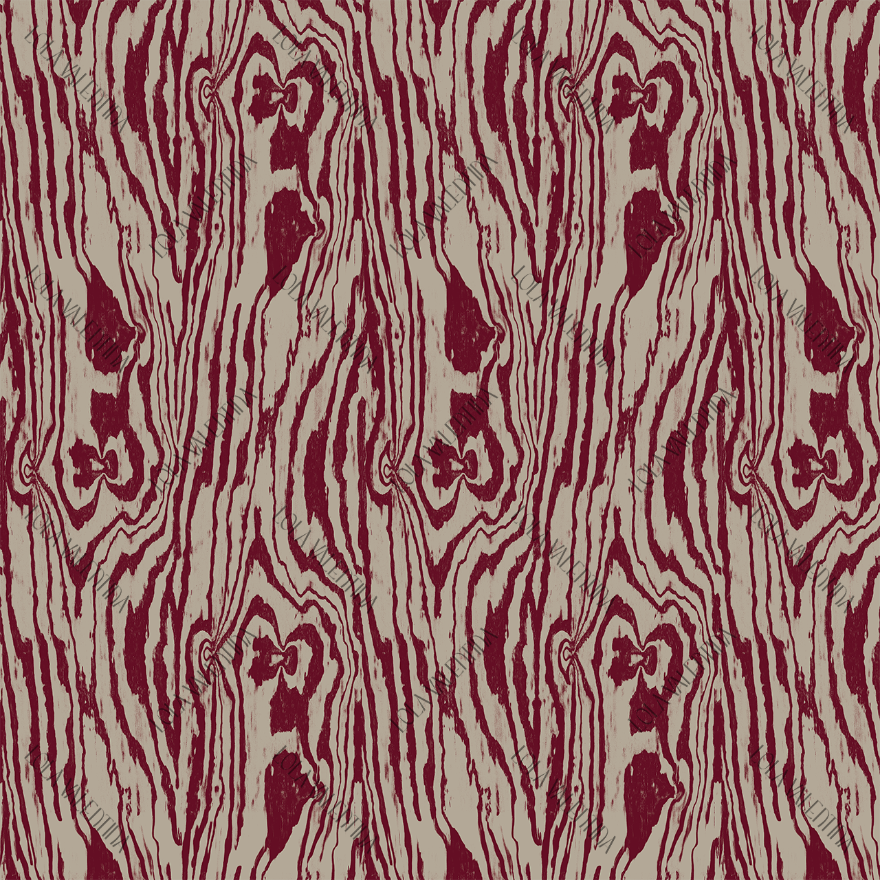 Beige Maroon Birch