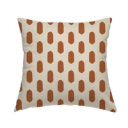 Burnt Orange Abstract Oval - Pillows