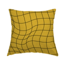 Yellow Wavy Grid - Pillows
