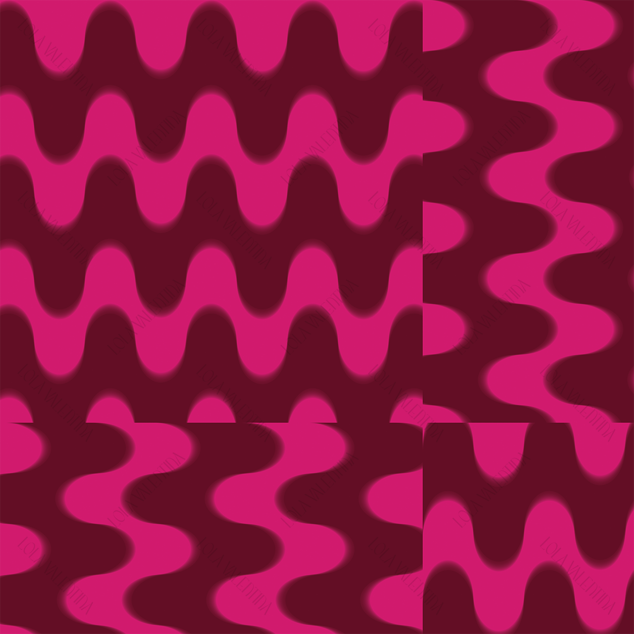Maroon Hot Pink Frequency