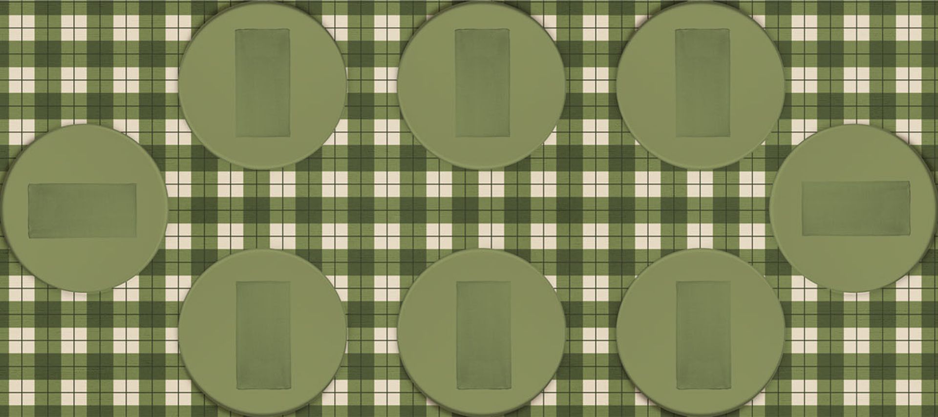 Loden Mod Plaid fabric swatch pattern