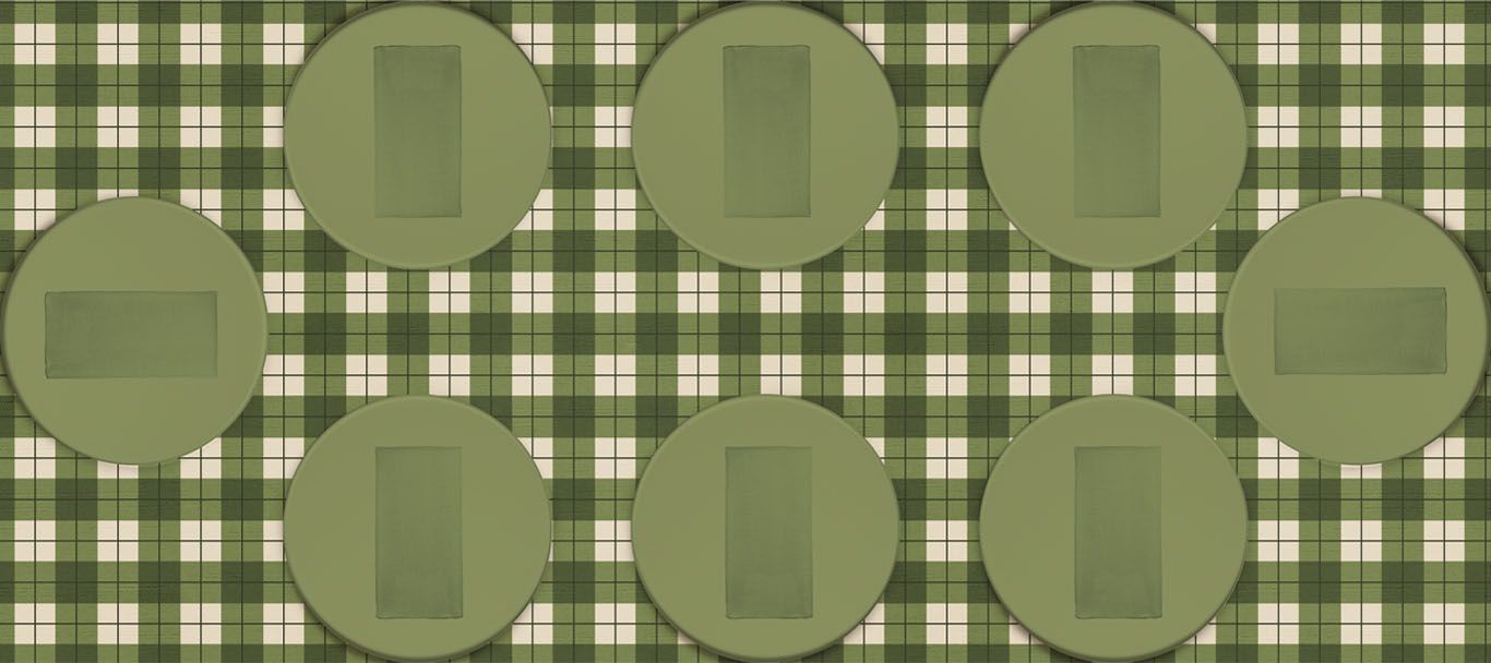 Loden Mod Plaid fabric swatch pattern