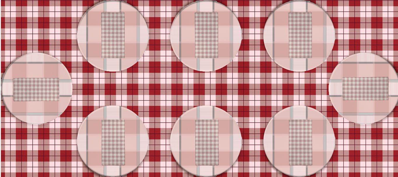 Blush Mod Plaid fabric swatch pattern