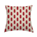 Red Abstract Oval - Pillows