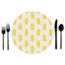 Yellow Abstract Ovals - Placemat Chargers