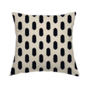 Black Abstract Oval - Pillows