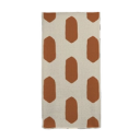 Burnt Orange Abstract Oval - Napkins