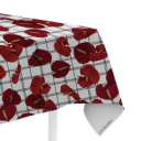 Red Anthurium - Table Linens