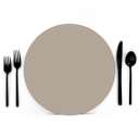 Beige - Placemat Chargers
