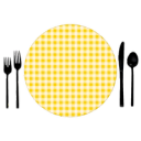 Sunset Mini Gingham - Placemat Chargers