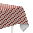 Red Abstract Oval - Table Linens