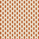 Burnt Orange Abstract Oval