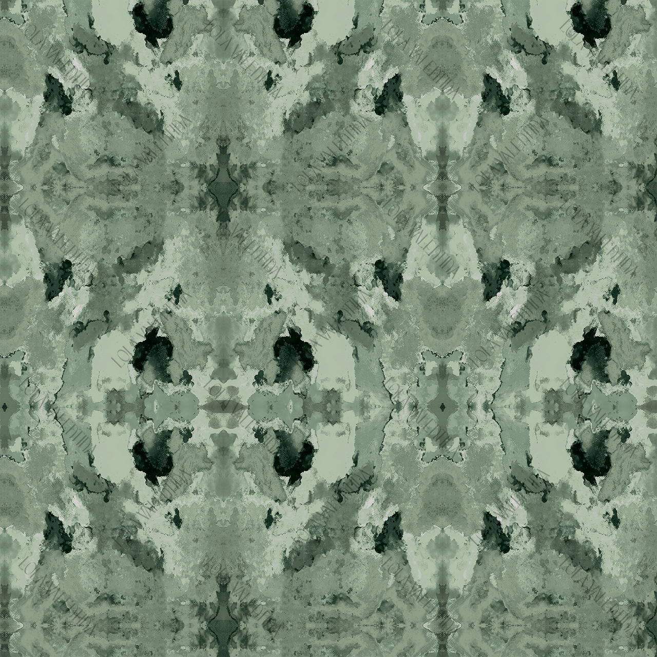 Malachite Watercolor Jacquard