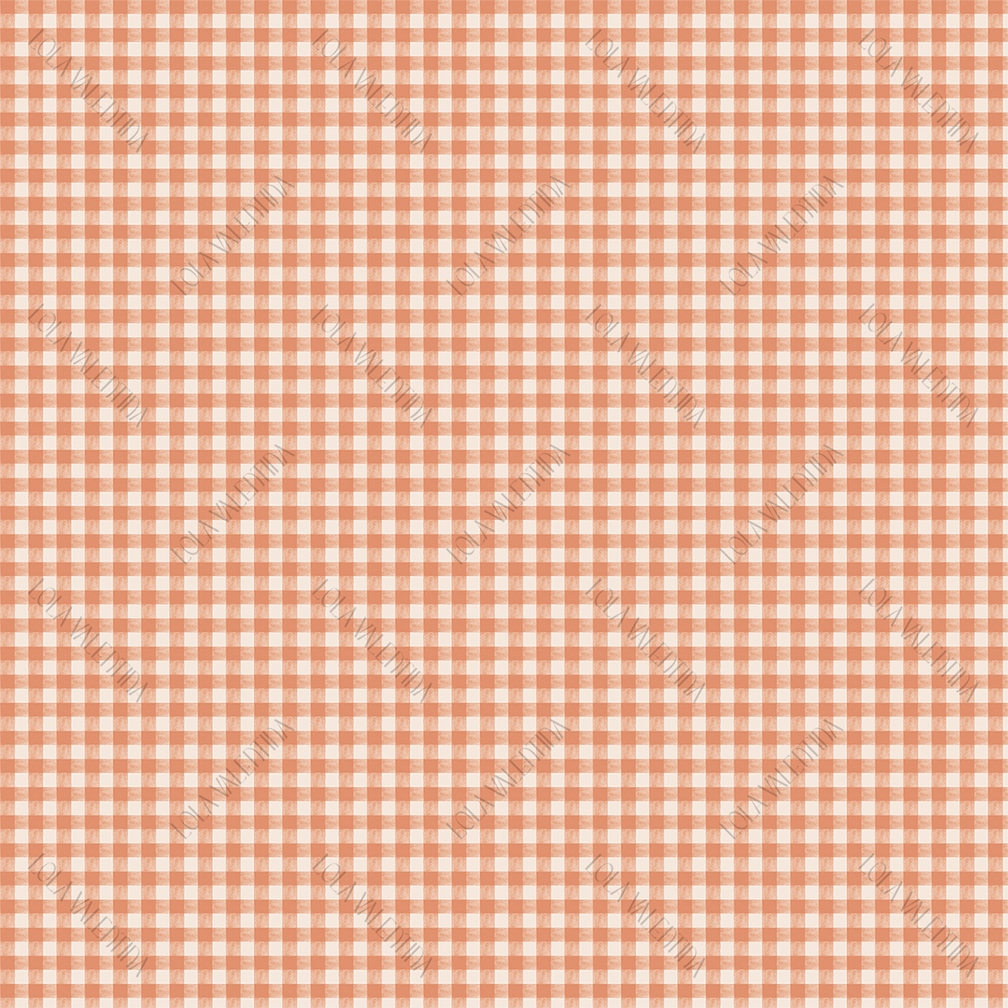 Apricot Mini Gingham